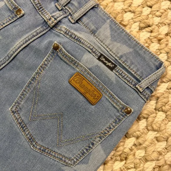 Wrangler Retro Mae Flare Jean Med Rise "Alice" jeans-Star jeans, size 30x34 - Picture 3 of 6
